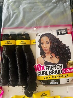 10X French Curl Braid Hair – 1 Pack (Colour #2, 24”)
